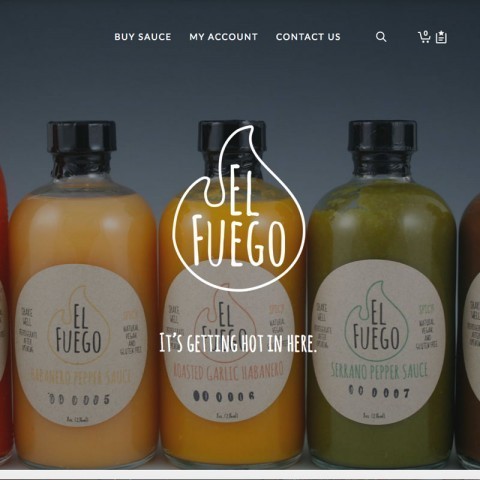 ElFuego sauce website