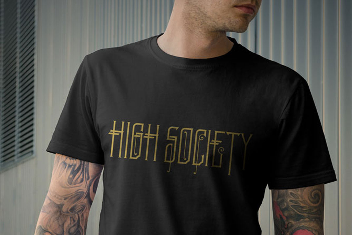 High Society T-Shirt Design