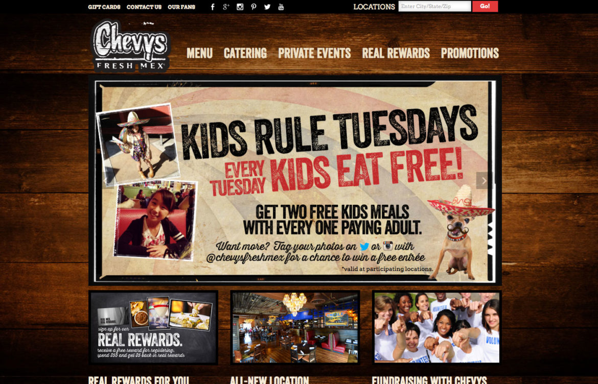 Chevys website
