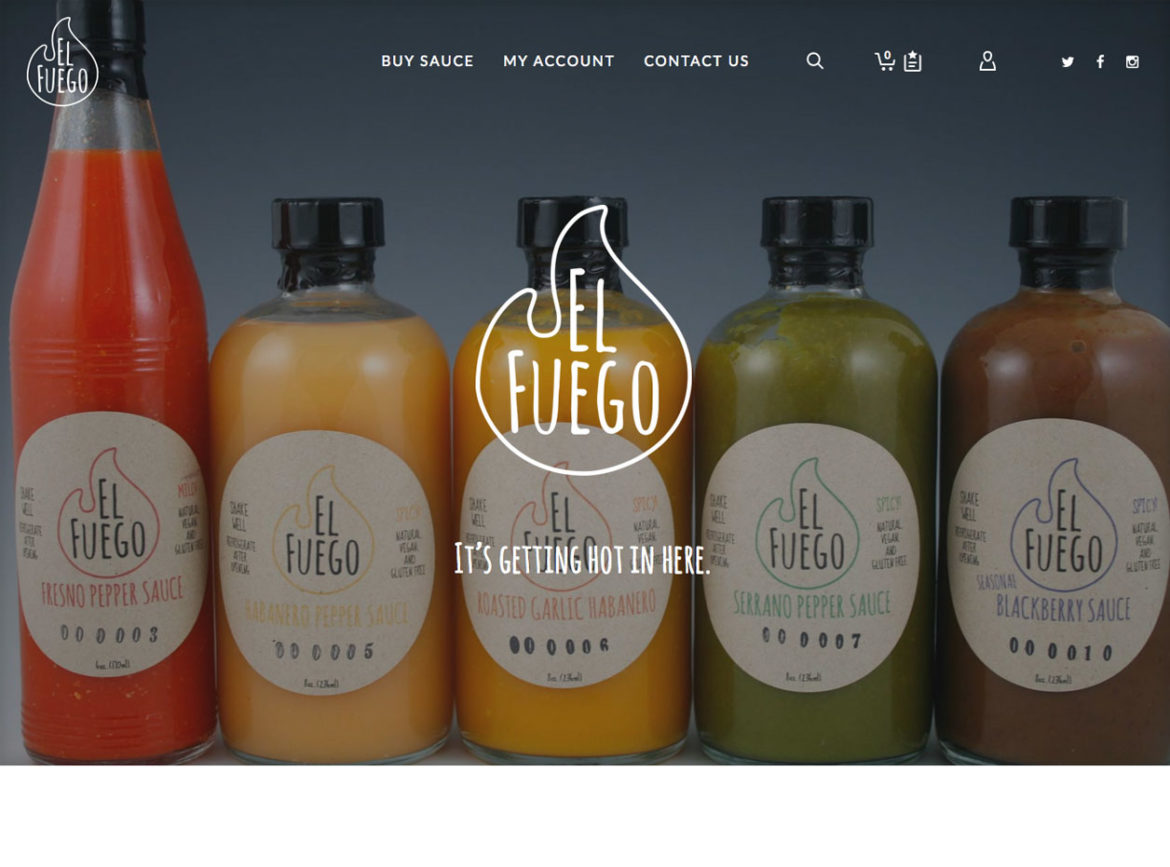 ElFuego sauce website